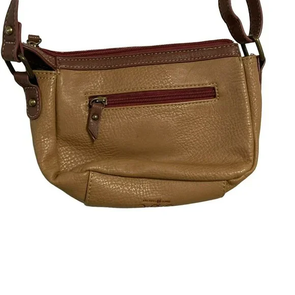 BOC Born Concept Purse Brown /Burgundy Vinyl Crossbody Style Bag - Picture 5 of 8
